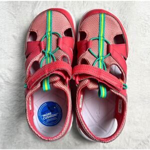 Columbia Youth TECHSUN WAVE girl’s water shoes sandals Youth size 5 pink green